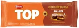 Chocolate Cobertura ao Leite Top em Barra 2.1Kg Harald
