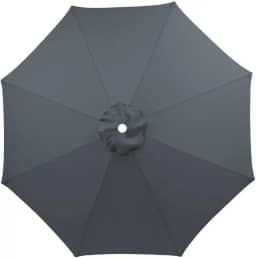 Tampa De Substituição Cobertura Para Ombrelone 3m Sem Base 6/8 Varetas (3m 8Varetas Cinza)