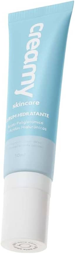 Creamy Skincare Sérum Hidratante 30ml | Textura Leve, Oil-Free, Hidratação Profunda, Rápida Absorção | Uso Diurno e Noturno, Todos os Tipos de Pele, inclusive Oleosas