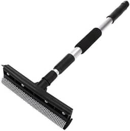 Rodo Janela Box Sacadas Profissional Limpador Vidros Com Cabo Extensível Preto Exclusivo