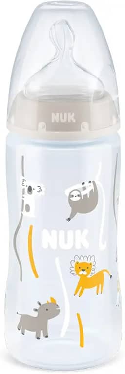 NUK Mamadeira Fc Temp. Control 300Ml S2 - Neutral Branco