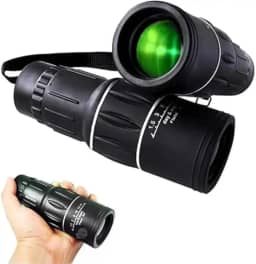 Monóculo Tático 16x52 8KM de Alcance | Luneta Compacta com Alta Nitidez e Zoom Potente para Aventuras, Camping e Observação da Natureza