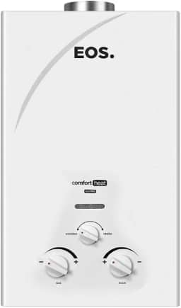 Aquecedor de Água a Gás Eos 7,5 Litros (gás Natural) Exaustão Natural Branco Eaq75gm-n