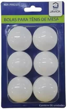 Kit Bolinha Tênis De Mesa/Ping-pong 40mm Com 6 Peças