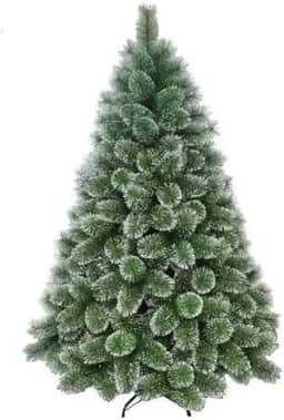 Árvore De Natal Pompom Verde Com Neve Nevada Luxo Grande 1,80m 360 Galhos Cheia Premium Luvinco