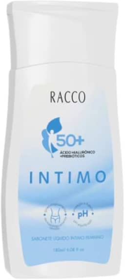 Sabonete Líquido Intimo Hidratante para mulheres maduras ou Menopausa Feminino Racco 180ml
