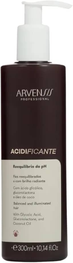 Acidificante Cachos Naturais Arvensis 300ml Reequilíbrio do pH Brilho Fortalecimento Reconstrução