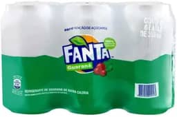 Pack de Fanta Guaraná Zero 350ml 6 unidades