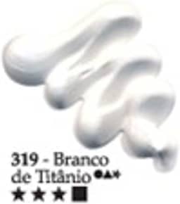 Tinta a Óleo Para Telas, Acrilex, Branco de Titânio, 20 ml