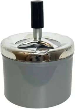 Cinzeiro Com Tampa Giratória Antiodor Cores - Cinzeiro Metal