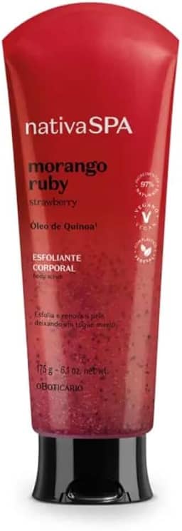Nativa SPA Esfoliante Corporal Morango Ruby, 175g