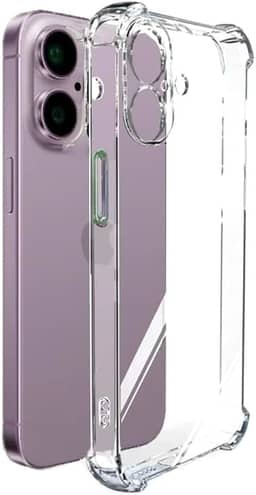 Capa Capinha Case Anti Impacto Queda Shock Transparente em Silicone Macio Proteção Compatível com iPhone 16 de 6.1 Polegadas