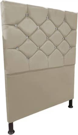 Cabeceira de Cama Box Solteiro Estofada Kasi - Cores (Bege)
