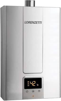 LORENZETTI Aquecedor de Água a Gás LZ 1600 DE-I GN Digital 15 L/Min, INOX