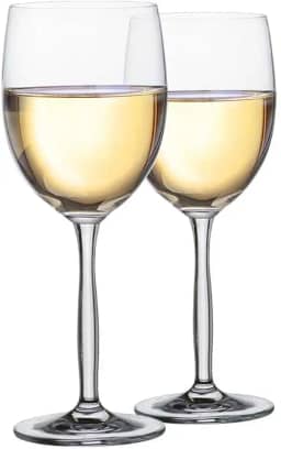 Ruvolo, Taça de Cristal Ritz, Taça de Vinho Branco, 335ml 2 Pcs