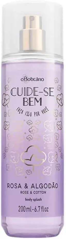 Body Splash Colônia Cuide-se Bem Rosa & Algodão 200ml O Boticário