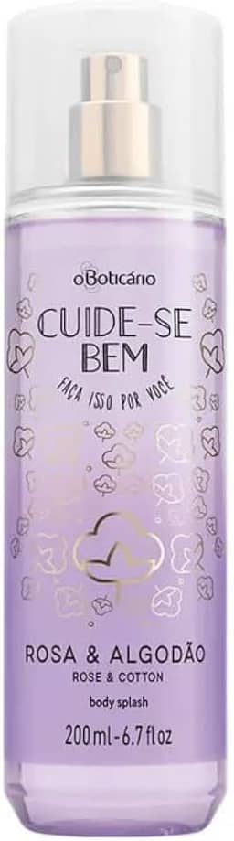Body Splash Colônia Cuide-se Bem Rosa & Algodão 200ml O Boticário