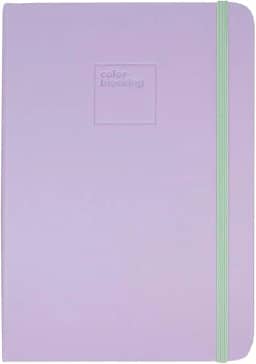 Caderneta Pontilhada Candy Colors 80 folhas em Papel Marfim 90g/m² (Capa Lilás/Verde-Menta | 14,5x21cm)