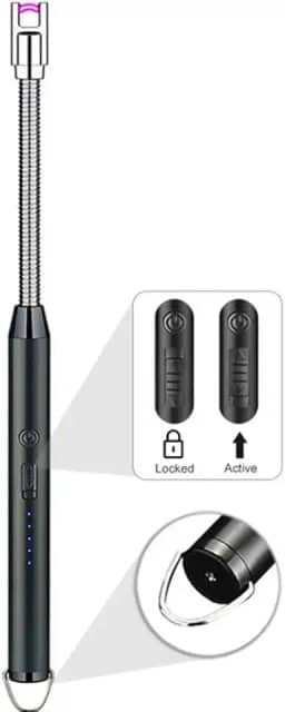 Isqueiro Acendedor Elétrico USB Recarregvel Cozinha Fogão Gas ( cores sortidas )