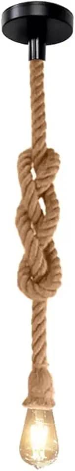 Pendente Corda Retro Vintage Design Rústico Decorativo E27