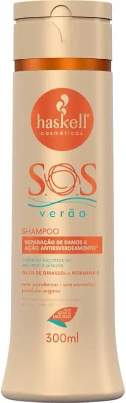 Haskell Shampoo Girassol Pos Sol 300 Ml Sos Verão