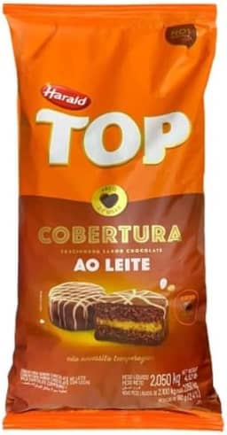 Cobertura Gotas Chocolate ao Leite Top 2,100Kg - Harald