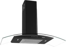 Coifa Nardelli de Parede Clean Vidro Curvo Black 90cm