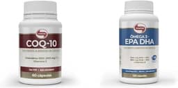 Kit Vitafor Coenzima Q10 200mg 60 Cápsulas + Ômega 3 EPA DHA 120 Cápsulas