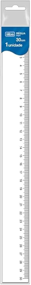 Régua em Poliestireno 30 cm Académie, Tilibra, 288772 - 1 un