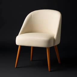 Banqueta Poltrona Lua Bege Recepção Atendimento Penteadeira Maquiagem