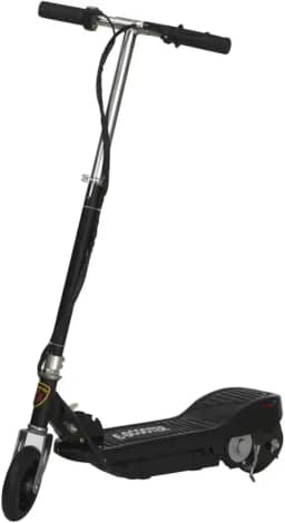 Patinete Elétrico Infantil Dobrável Recarregável, Scooter Motorizado Preto e Cinza, 95x75x37cm