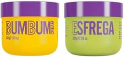 Kit Bumbum Cream e Esfrega, Cuidado Corporal, Creme Antiscelulite e Esfoliante Corporal, 200g Cada, 2 x 200g, combo, do mercado, Beleza Brasileira.