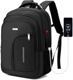Mochila Cabo De Aço Notebook Anti Furto CADEADO Reforçada Masculina Feminina Impermeável Escolar Faculdade Trabalho Viagem Resistente Executiva Saída USB e Fone DE OUVIDO