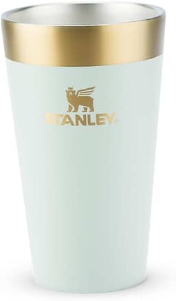 Stanley - Copo de cerveja isolado, copo empilhável Stay Chill de 473 ml, para bebidas quentes ou frias, Gilded Celadon