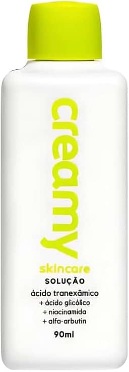 Creamy Skincare Ácido Tranexâmico 90ml | Tônico Clareador | Previne a Hiperpigmentação de Manchas Solares | Trata Acne e Melasma | Para Todos os Tipos de Pele