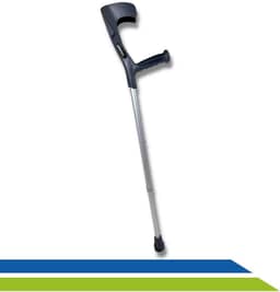 Muleta Canadense em Alumínio Regulável e Sistema Antirruído 130 Kg - Par - Hidrolight