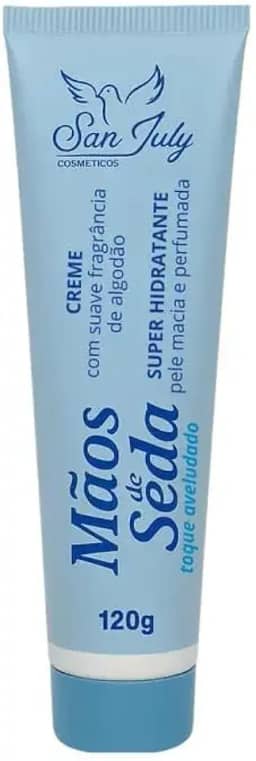 Creme Hidratante Mãos de Seda, Toque Aveludado, Fragrância Suave, 120g