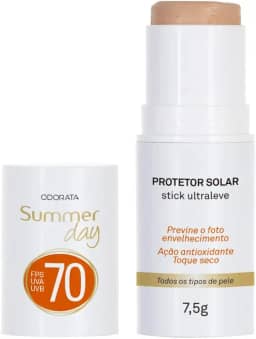 Odorata - Protetor Solar Stick com Cor Ultraleve FPS 70-7,5g