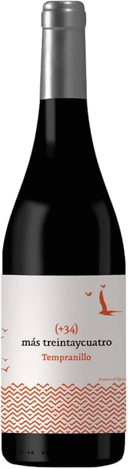 Vinho Tinto Espanhol Más 34 Tempranillo 750ml