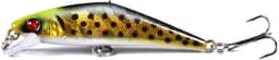 Isca Artificial Pesca Dura Minnow 6,8 cm 5,2 g Olhos 3D – Tucunaré, Traíra, Robalo, Truta