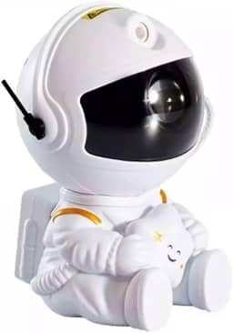 Projetor de luz de galáxia em forma de astronauta, projetor Space Buddy, luz noturna para quarto, controle remoto e temporizador, projetor de estrelas no teto Astro Alan para crianças e adultos
