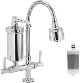 Torneira Cromada Com Filtro Para Cozinha, Torneira de Bancada Com Filtro
