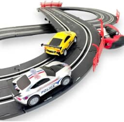 Autorama Pista Carrinho Controle Remoto Auto Luzes 2 Pistas DM Toys