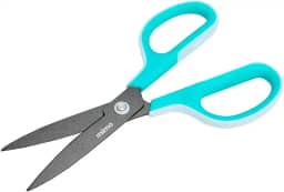 Mimo Tesoura Profissional 17,5 cm - Alta Durabilidade e Resistência, Design Anatômico, Lâminas Curvas e Antiaderentes - Versátil - Corta Materiais Adesivos Sem Acumular Cola nas Lâminas