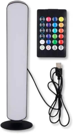 Luminária LED RGB Decorativa com Controle Remoto USB – 16 Cores, Luz Ambiente Relaxante e Setup Gamer