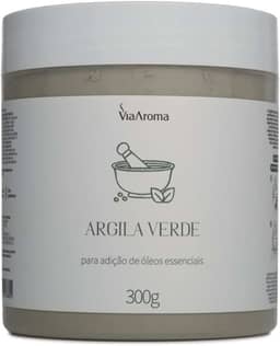 Argila Verde - Auxilia Na Redução e Controle Da Oleosidade | Indicado Para Todos Tipos De Pele e Cabelo 300g - Via Aroma
