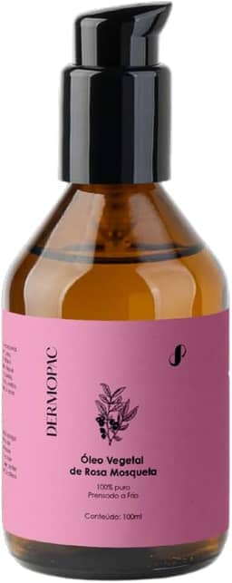 Dermopac Óleo Vegetal de Rosa Mosqueta, 100% Puro Natural, Hidratante Facial e Corporal, 100ml