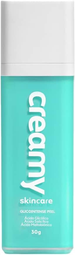 Creamy Gel-Creme Glicointense Peel 30g | Elimina Cravos e Espinhas | Combate a Formação da Acne | Reduz Poros | Uniformiza a Textura da Pele | Controla a Oleosidade e o Brilho Excessivo | Uso Noturno