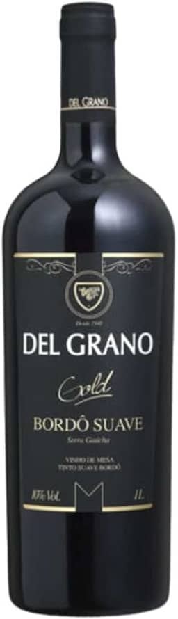 Vinho Gold Tinto Bordô Suave 1l - Del Grano
