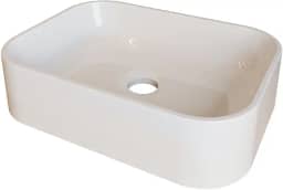 Cuba Pia para Banheiro Retangular Oxford Branco Brilho